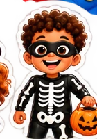 Skeleton boy character