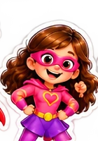Superhero girl character
