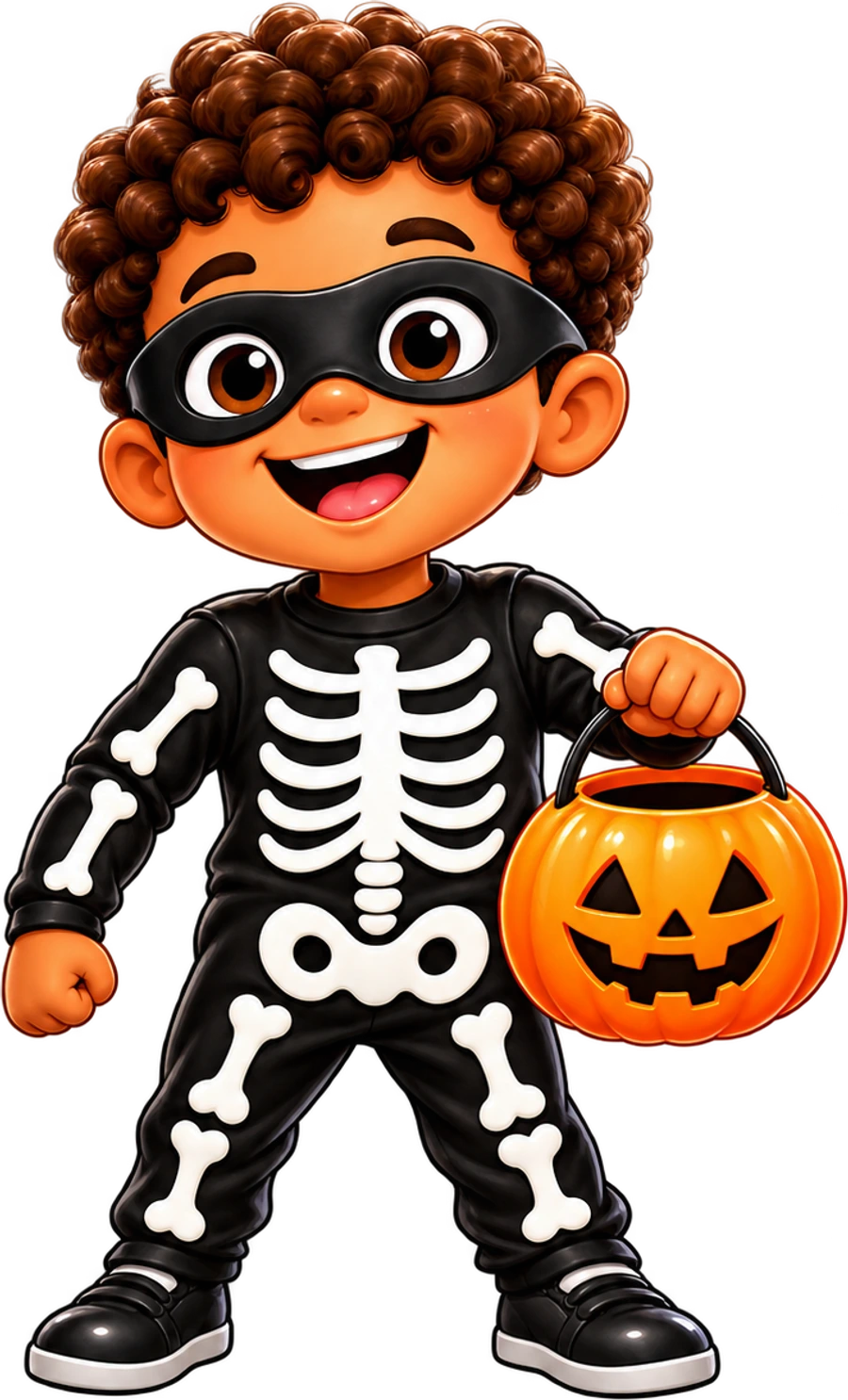 Skeleton boy character
