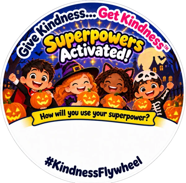 Pumpkin Friends Halloween kindness sticker design